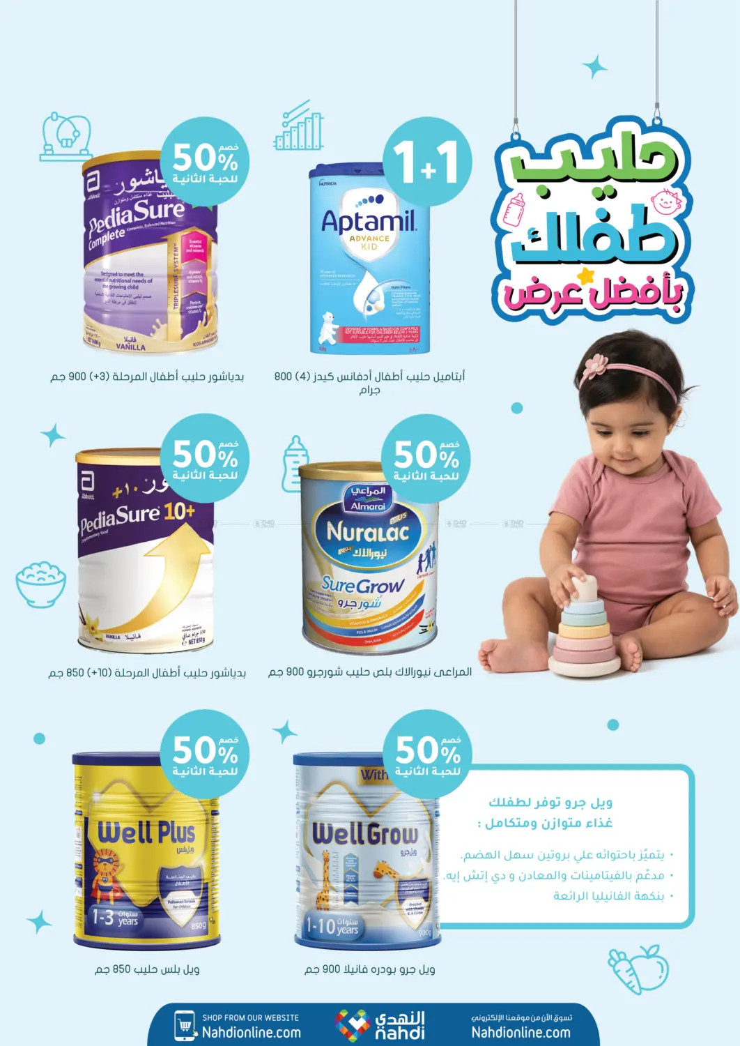 Baby Milk Formula Promotions at Al Nahdi Pharmacy