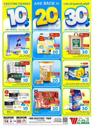 10, 20, 30 Sar Offers - Taif