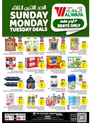 Sunday, Monday & Tuesday Deals - Industrial City