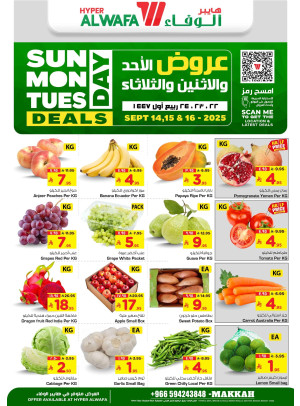 Sunday, Monday & Tuesday Deals - Makkah
