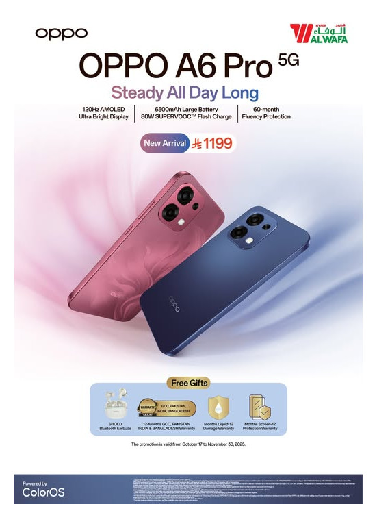 New Arrival - Oppo A6 Pro 5G Smartphone