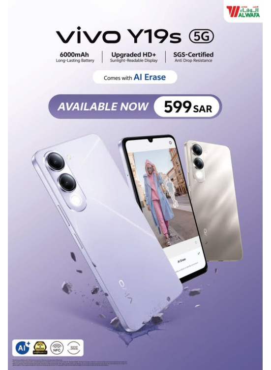 Available Now - Vivo Y19s Smartphone