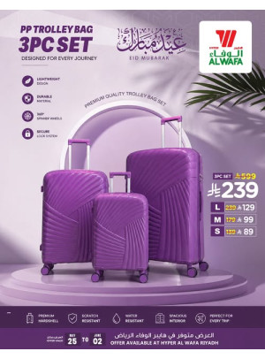 Eid Deals on Travel Bags - Riyadh & Al Kharj