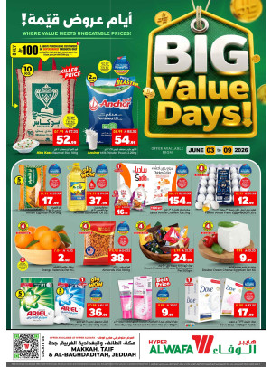 Big Value Days Offers - Makkah, Taif & Al-Baghdadiyah, Jeddah