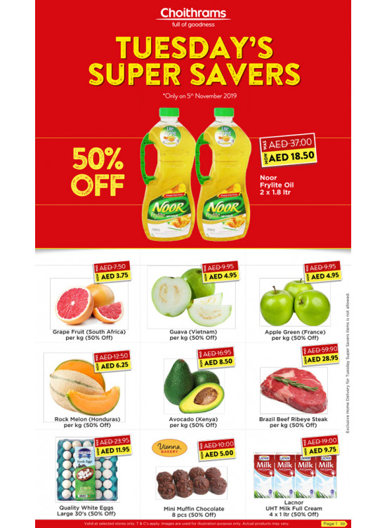 Tuesday Super Savers