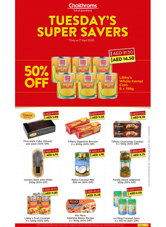 Tuesday Super Savers