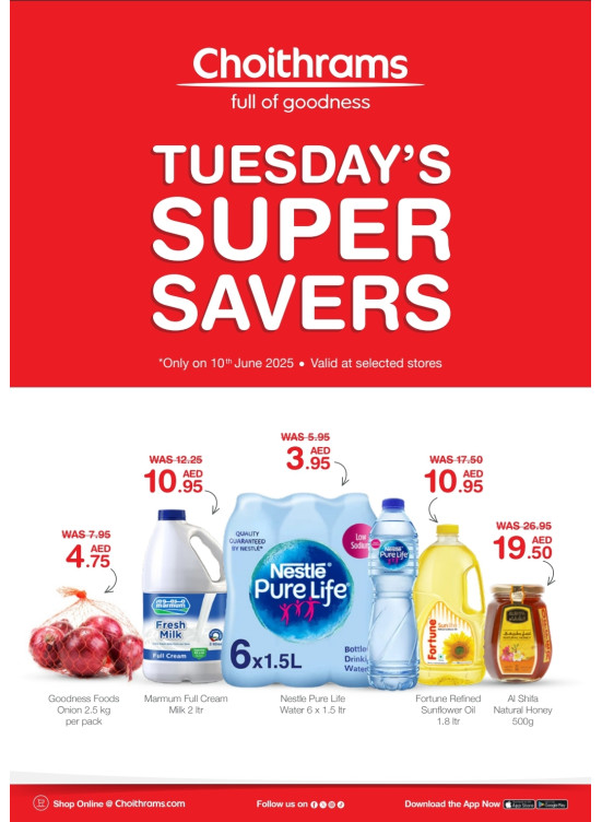 Tuesday Super Savers
