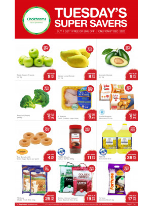 Tuesday Super Savers