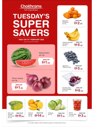 Tuesday Super Savers