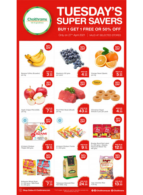 Tuesday Super Savers