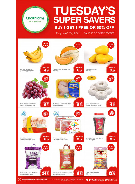 Tuesday Super Savers