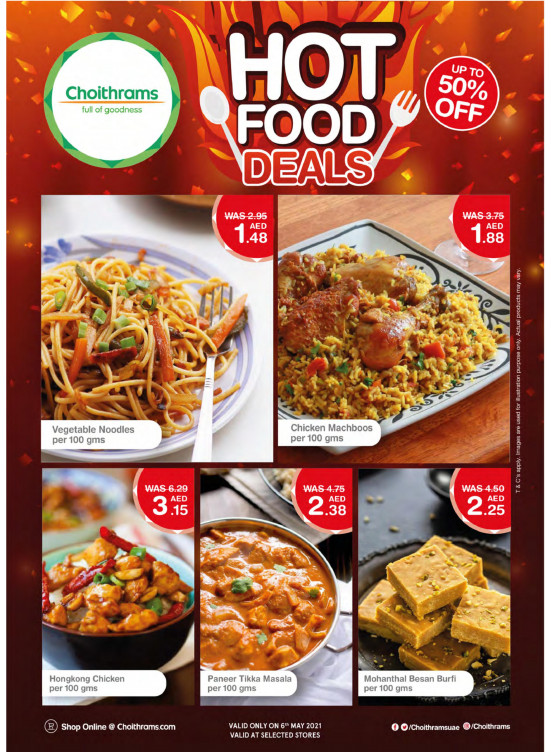 Hot Food Deals from Choithrams until 7th May Choithrams UAE Offers