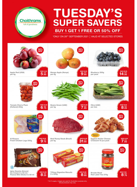 Tuesday Super Savers