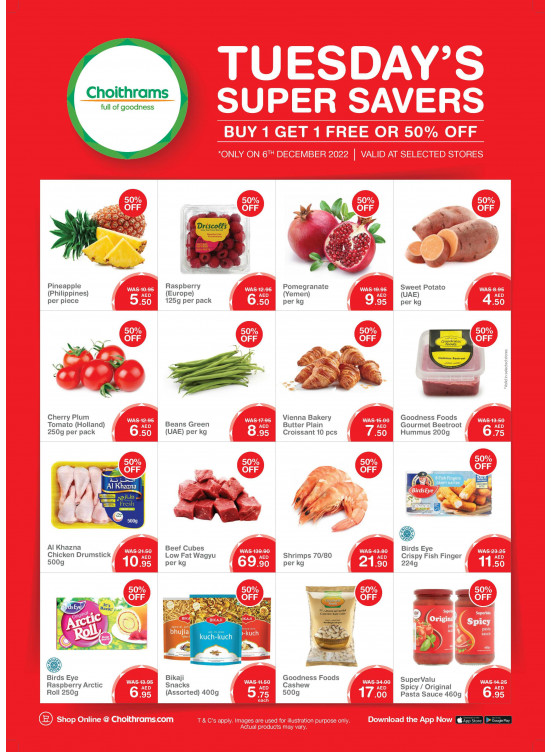 Tuesday Super Savers