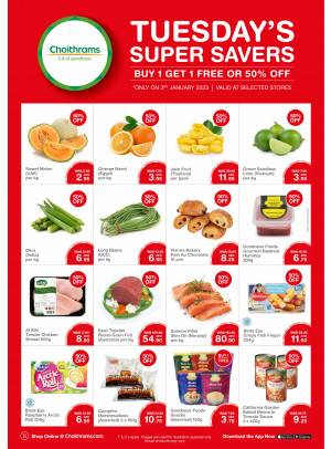 Tuesday Super Savers