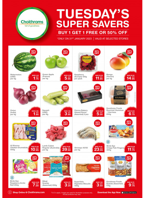 Tuesday Super Savers