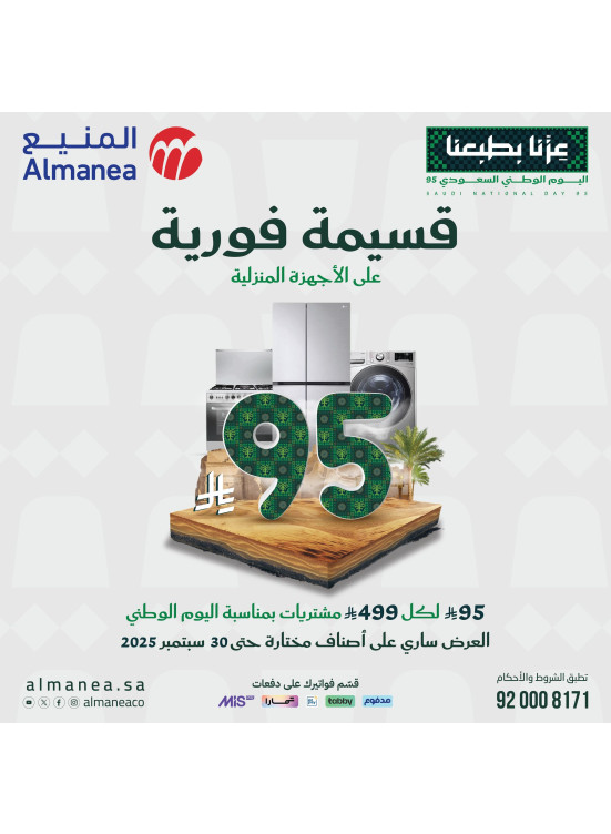 Saudi National Day Offers on Large Appliances