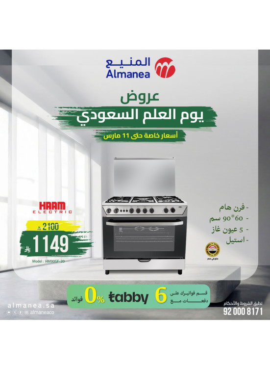Saudi Flag Day Offers on Ovens
