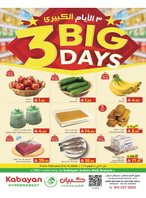 3 Big Days Offers - Sultan Mall