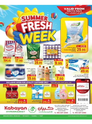 Summer Fresh Week Offers