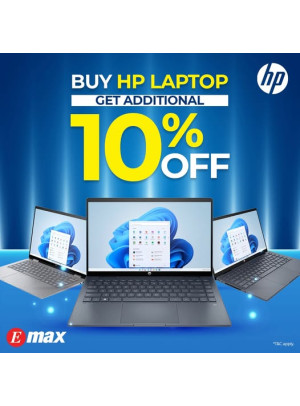 Buy HP Laptop and enjoy an extra 10% OFF