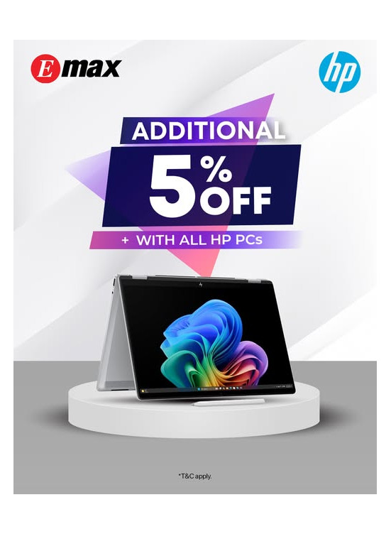 استمتع بخصم إضافي 5% على جميع أجهزة الكمبيوتر HP