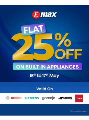 Enjoy FLAT 25% OFF On Built In Appliances