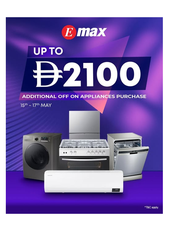 Get Up To AED 2100 OFF On Appliances