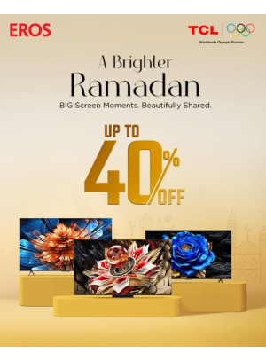 خصم يصل إلى 40% على تلفزيونات TCL