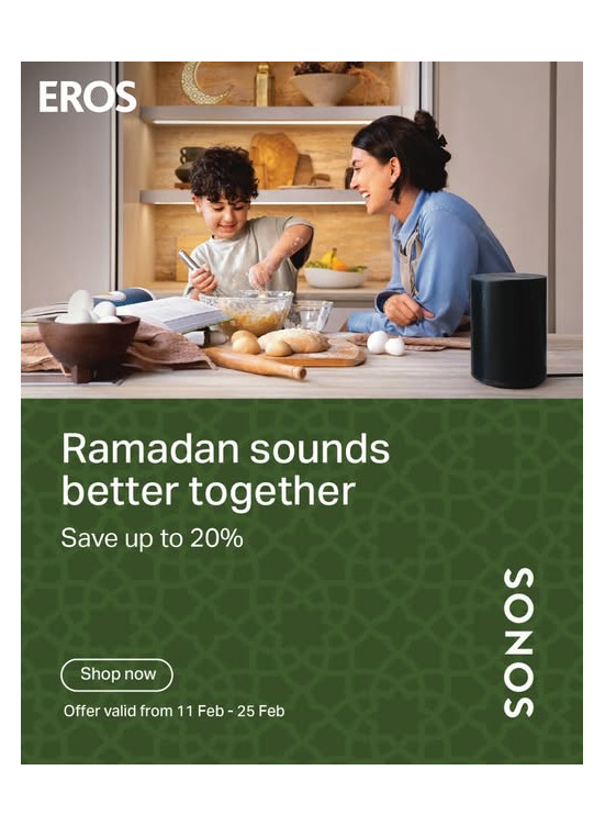 Celebrate Ramadan With Sonos And Save Up To 20%