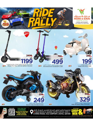 Ride On Rally Deals