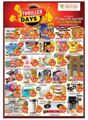 3 THRILLER DAYS SALE, Jleeb & Fahaheel