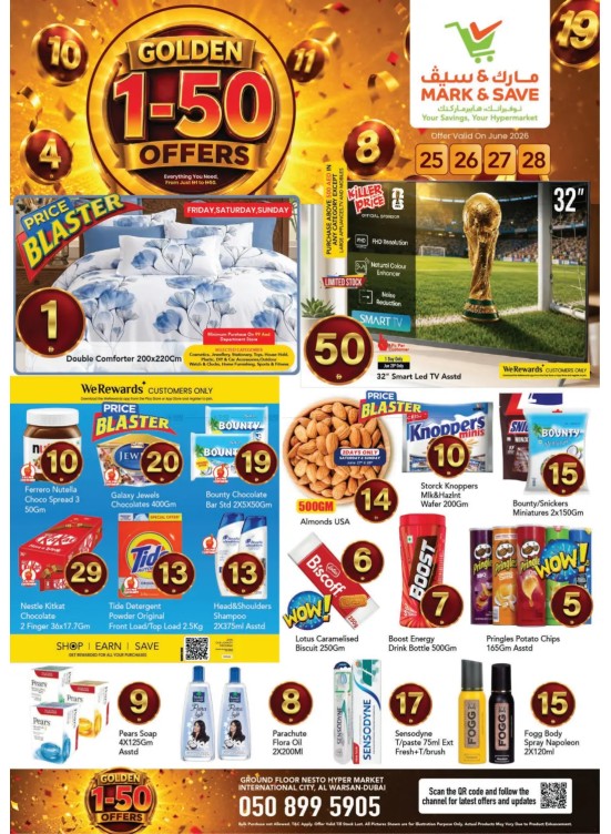 Golden 1-50 Offers - Al Warsan, Dubai