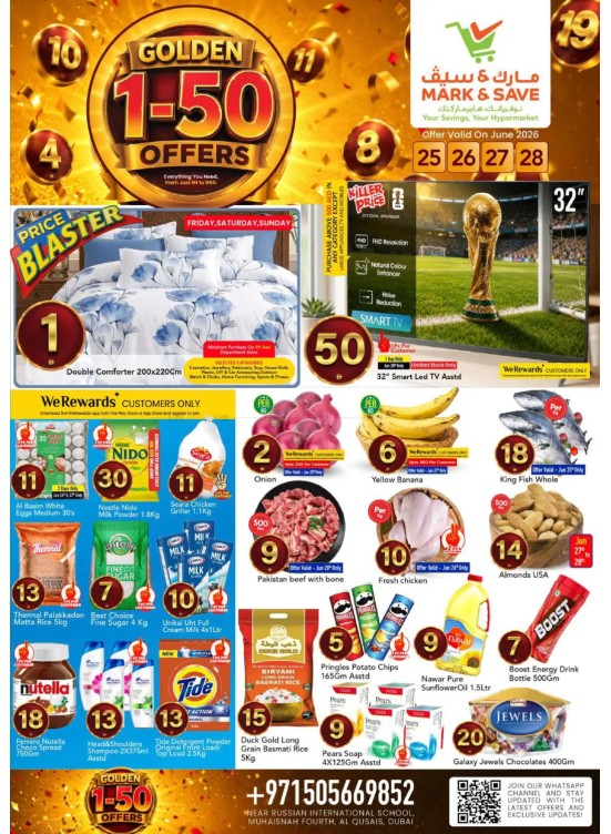 Golden 1-50 Offers - Muhaisnah, Dubai