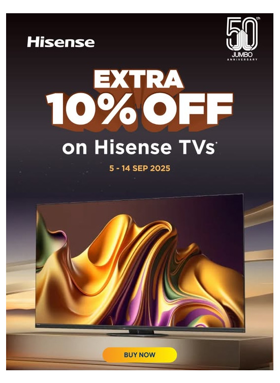 خصومات تصل إلى 10% على التليفزيونات