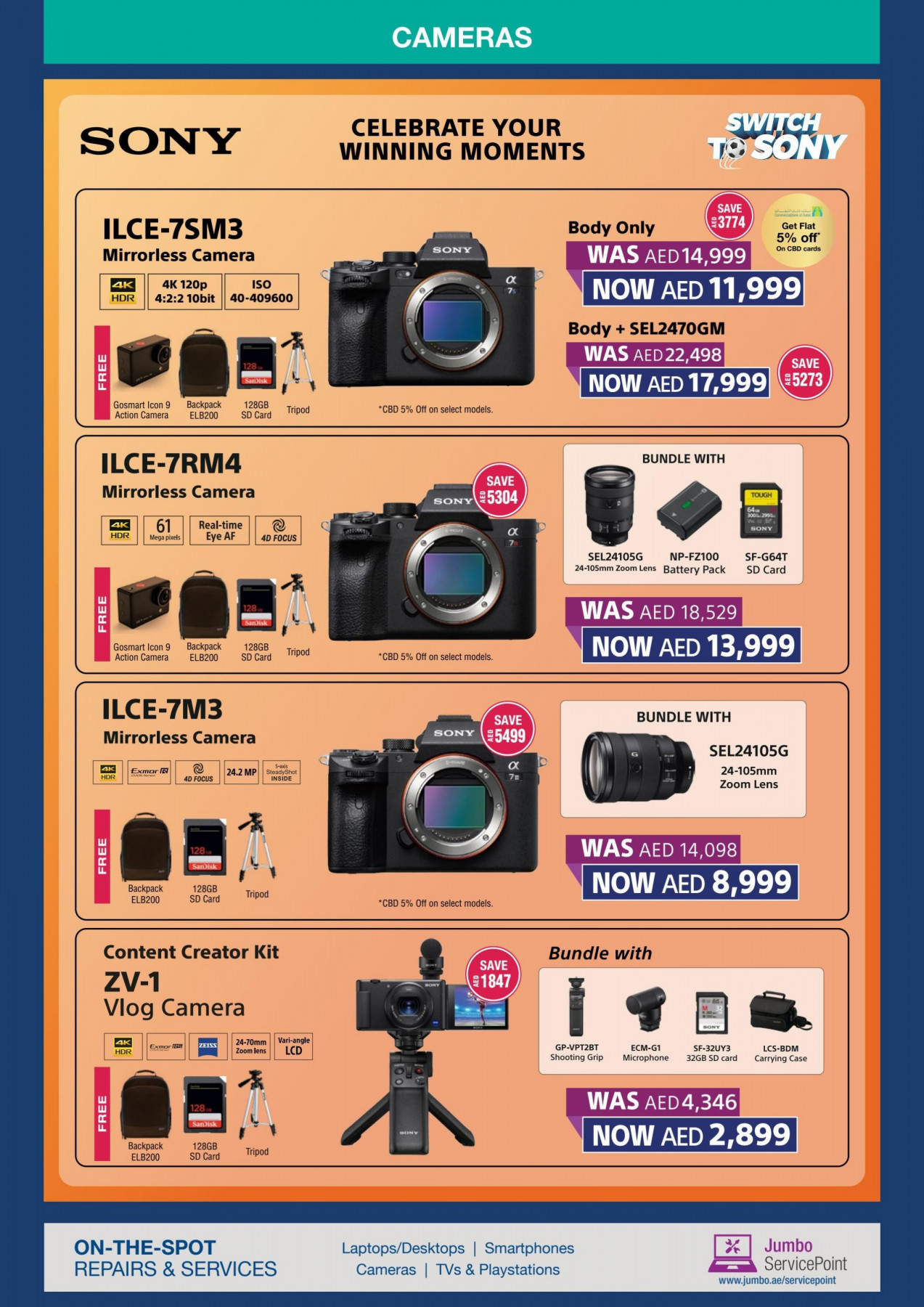 Irresistible Offers on Cameras & Lenses from Jumbo until 14th December