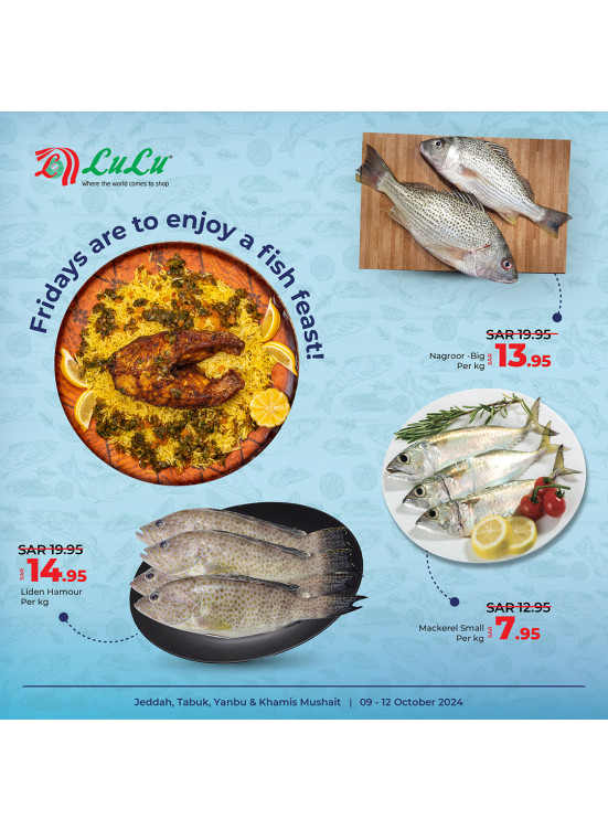 Fish Deals - Jeddah, Tabuk, Yanbu & Khamis Mushait