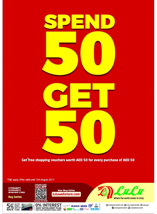 Spend 50 Get 50