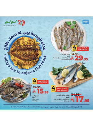 Fish Deals - Jeddah, Tabuk, Yanbu & Khamis Mushait