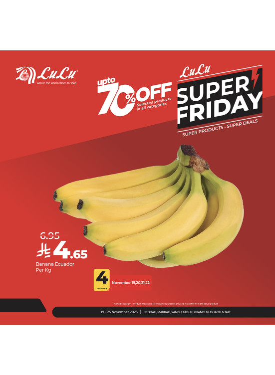 Super Friday Deals, Vol 4 - Jeddah, Makkah, Tabuk, Yanbu, Khamis Mushait & Taif