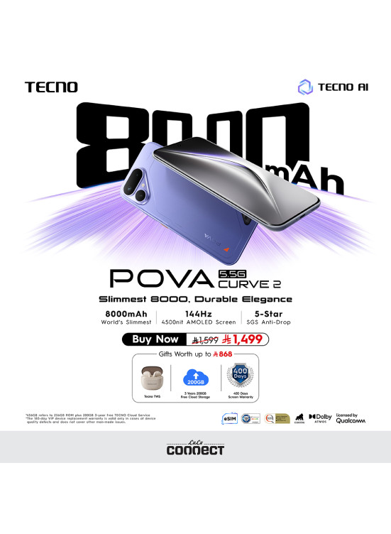 اشتر الآن - هاتف Tecno Pova 5G Curve 2 الذكي