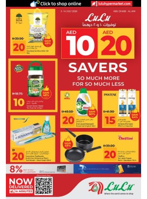 AED 10, 20 Savers - Abu Dhabi & Al Ain