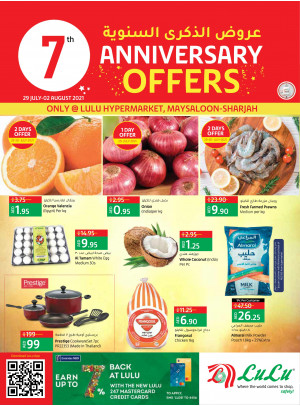 Anniversary Offers - Maysaloon, Sharjah