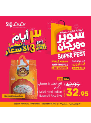 3 Days Price Blast - Eastern Province