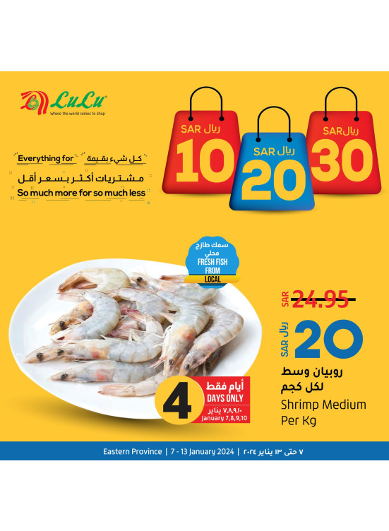 10, 20, 30 Sar Offers - Eastern Province