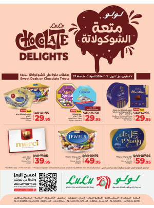 Chocolate Delights Offers - Eastern Province