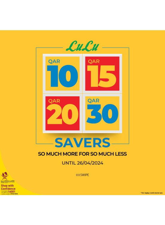10, 15, 20, 30 QR Deals - Vol 6