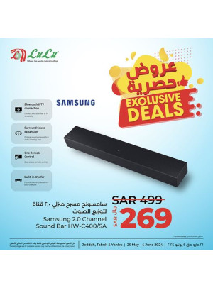 Exclusive Deals - Jeddah, Tabuk & Yanbu