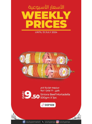 Weekly Prices, Vol 3