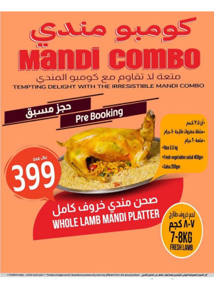 Pre Booking Mandi Meal - Al Hassa